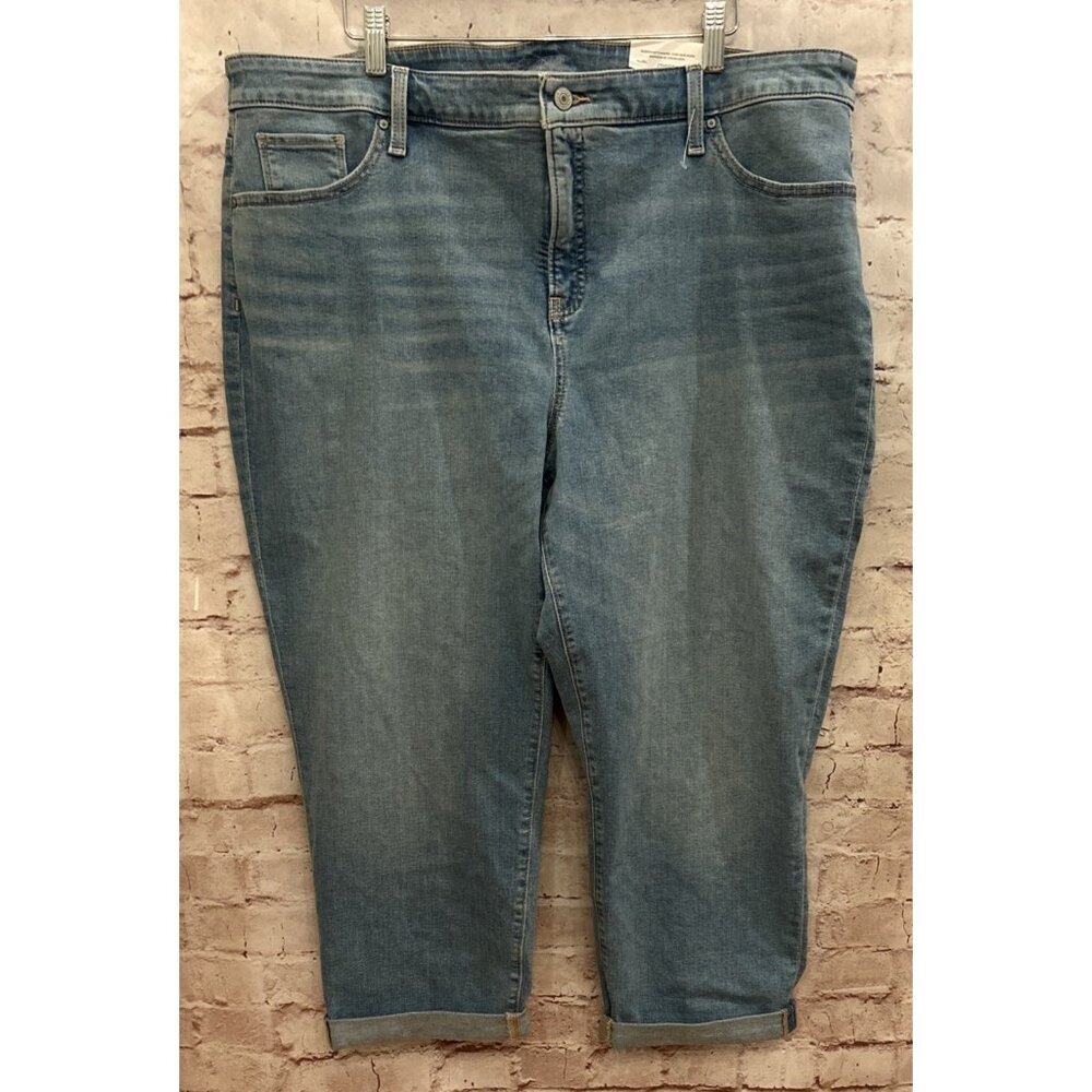 Chico’s Jeans 4 / Size 20 NEW So Slimming Girlfriend Slim Leg Crop Denim Jeans